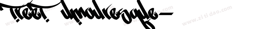 Street Humouresque字体转换